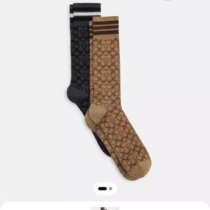 Coach logo Calf Socks